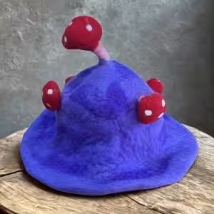Felted Mushroom Hat – Dreamy Purple Haze | www.artisan-gifts.co.uk 1