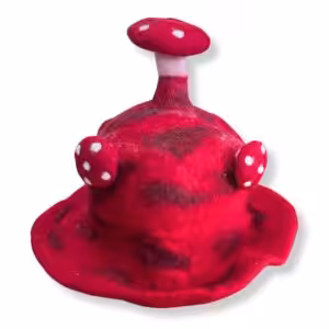 Felted Mushroom Hat – Rush To The Head Red | www.artisan-gifts.co.uk 1