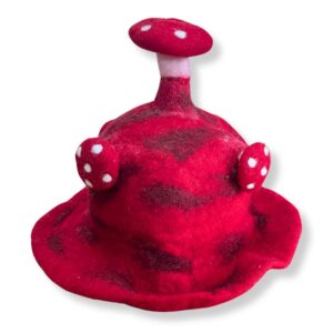 Felted Mushroom Hat – Rush To The Head Red | www.artisan-gifts.co.uk 1