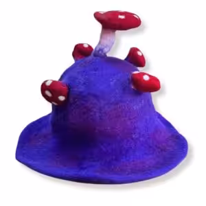Felted Mushroom Hat – Very Violet | www.artisan-gifts.co.uk