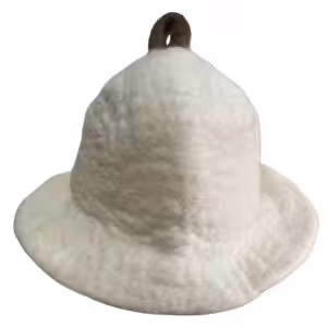Felted Sauna Bowl Hat – Natural | www.artisan-gifts.co.uk 1