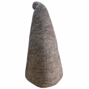 Felted Sauna Wizard Hat – Natural Brown | www.artisan-gifts.co.uk
