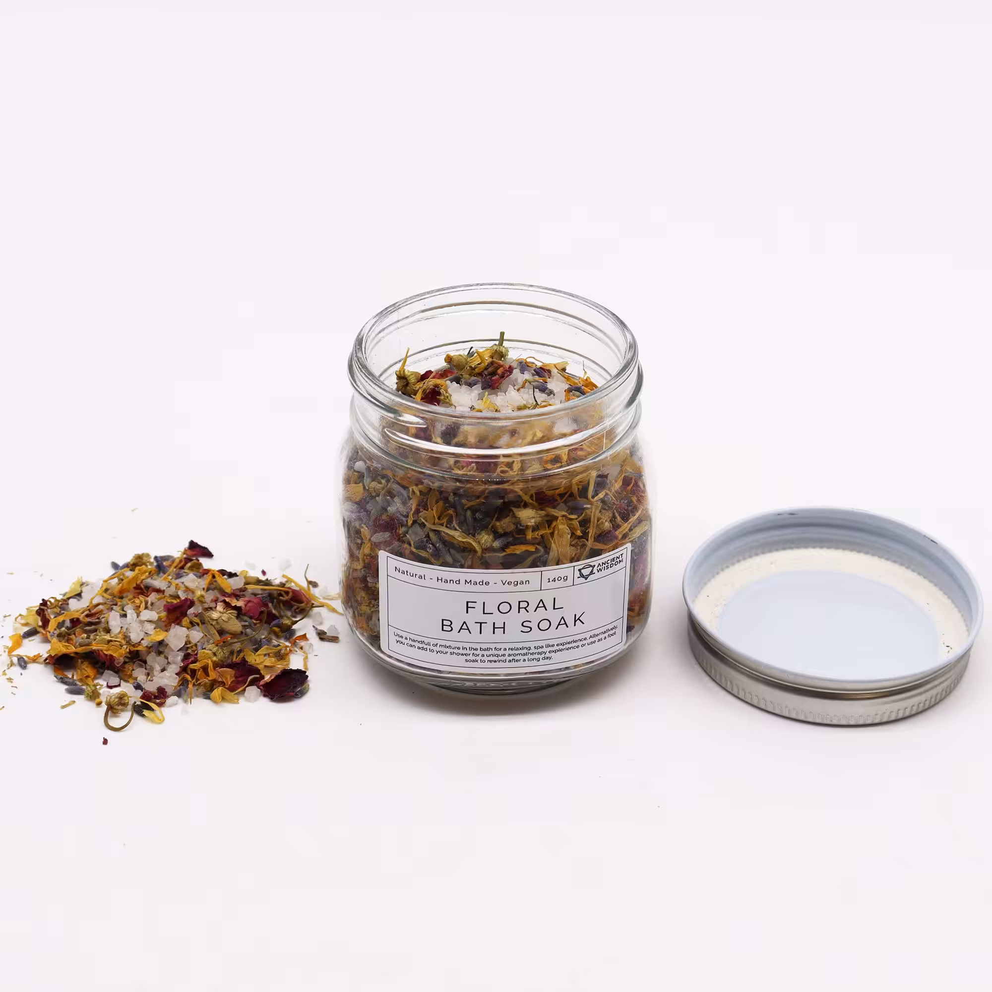 Floral Bath Soak – Natural – 140g | www.artisan-gifts.co.uk 4 Floral Bath Soak – Natural – 140g | www.artisan-gifts.co.uk 3