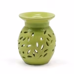 Floral Oil Burner – Lime | www.artisan-gifts.co.uk 1