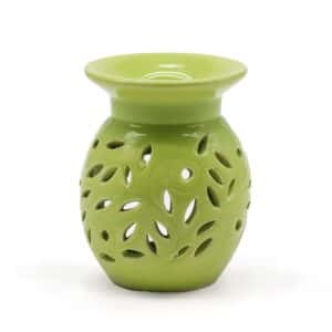 Floral Oil Burner – Lime | www.artisan-gifts.co.uk 1