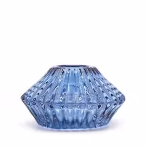 Flower Flip Dinner Candle / Tealight Holder – Royal Blue | www.artisan-gifts.co.uk 1