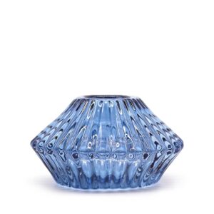Flower Flip Dinner Candle / Tealight Holder – Royal Blue | www.artisan-gifts.co.uk 1