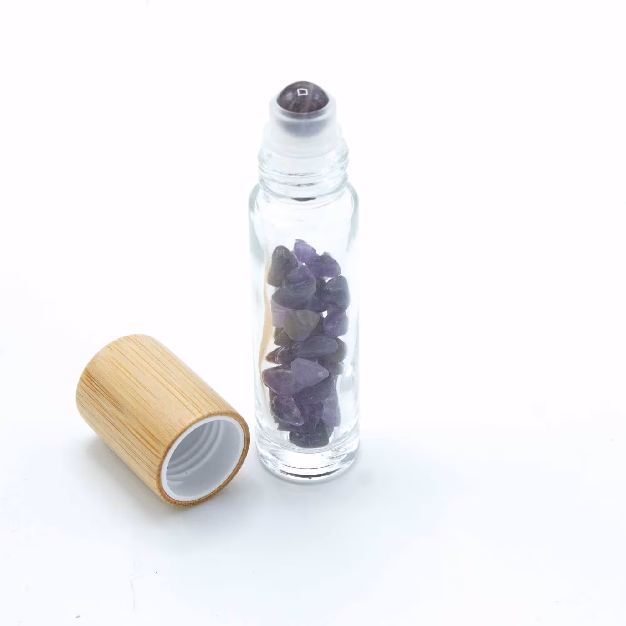 Gemstone Essential Oil Roller Bottle – Amethyst – Wooden Cap | www.artisan-gifts.co.uk 5 Gemstone Essential Oil Roller Bottle – Amethyst – Wooden Cap | www.artisan-gifts.co.uk 4