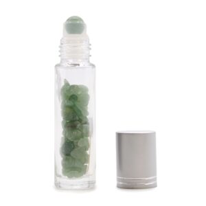 Gemstone Essential Oil Roller Bottle – Aventurine – Silver Cap | www.artisan-gifts.co.uk 1