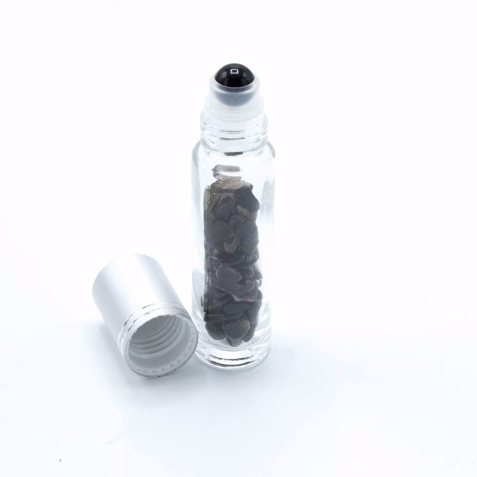 Gemstone Essential Oil Roller Bottle – Black Tourmaline – Silver Cap | www.artisan-gifts.co.uk 4 Gemstone Essential Oil Roller Bottle – Black Tourmaline – Silver Cap | www.artisan-gifts.co.uk 3