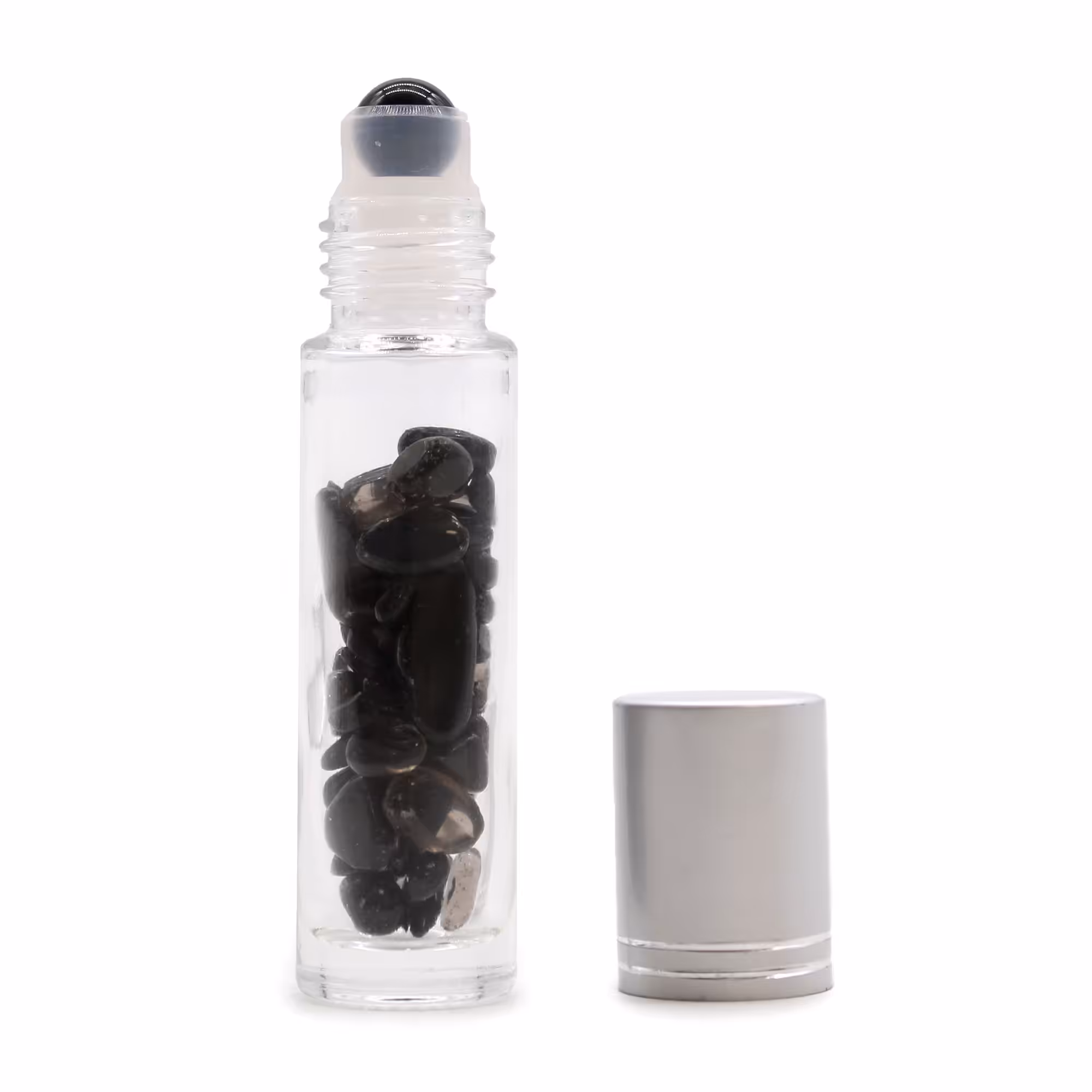 Gemstone Essential Oil Roller Bottle – Black Tourmaline – Silver Cap | www.artisan-gifts.co.uk 3 Gemstone Essential Oil Roller Bottle – Black Tourmaline – Silver Cap | www.artisan-gifts.co.uk 2