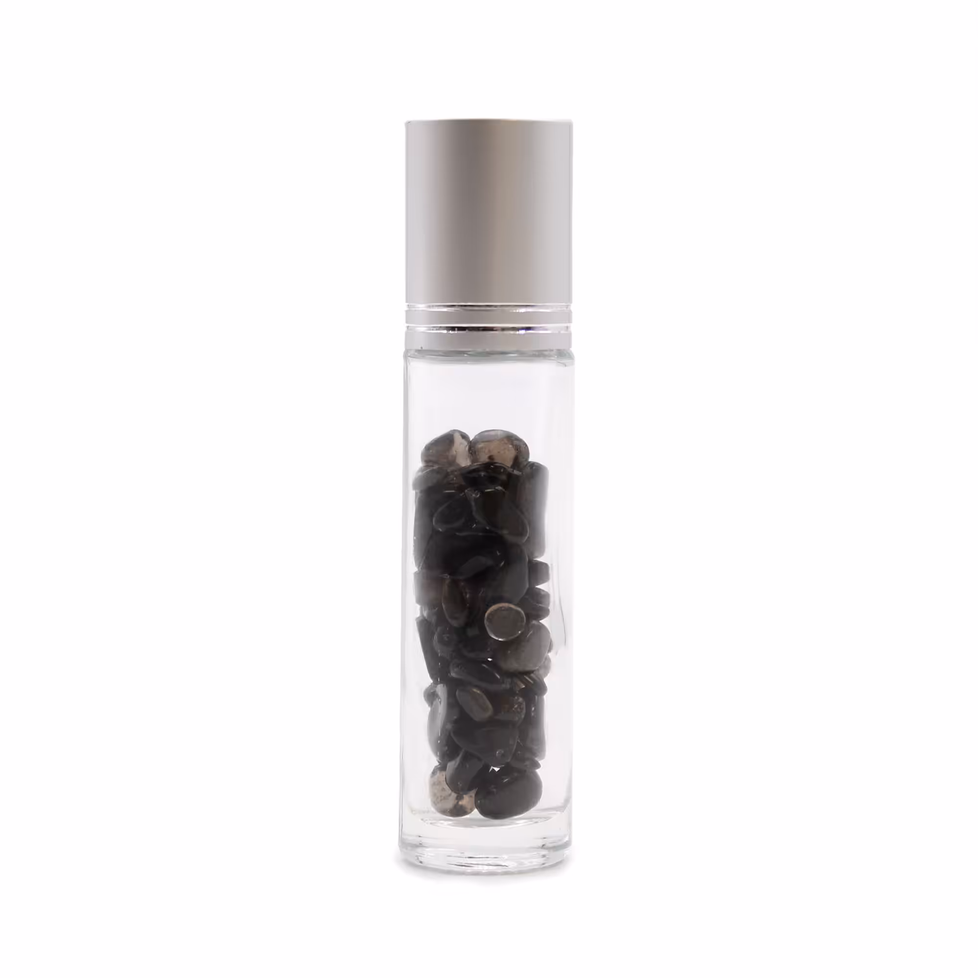 Gemstone Essential Oil Roller Bottle – Black Tourmaline – Silver Cap | www.artisan-gifts.co.uk 2 Gemstone Essential Oil Roller Bottle – Black Tourmaline – Silver Cap | www.artisan-gifts.co.uk 1
