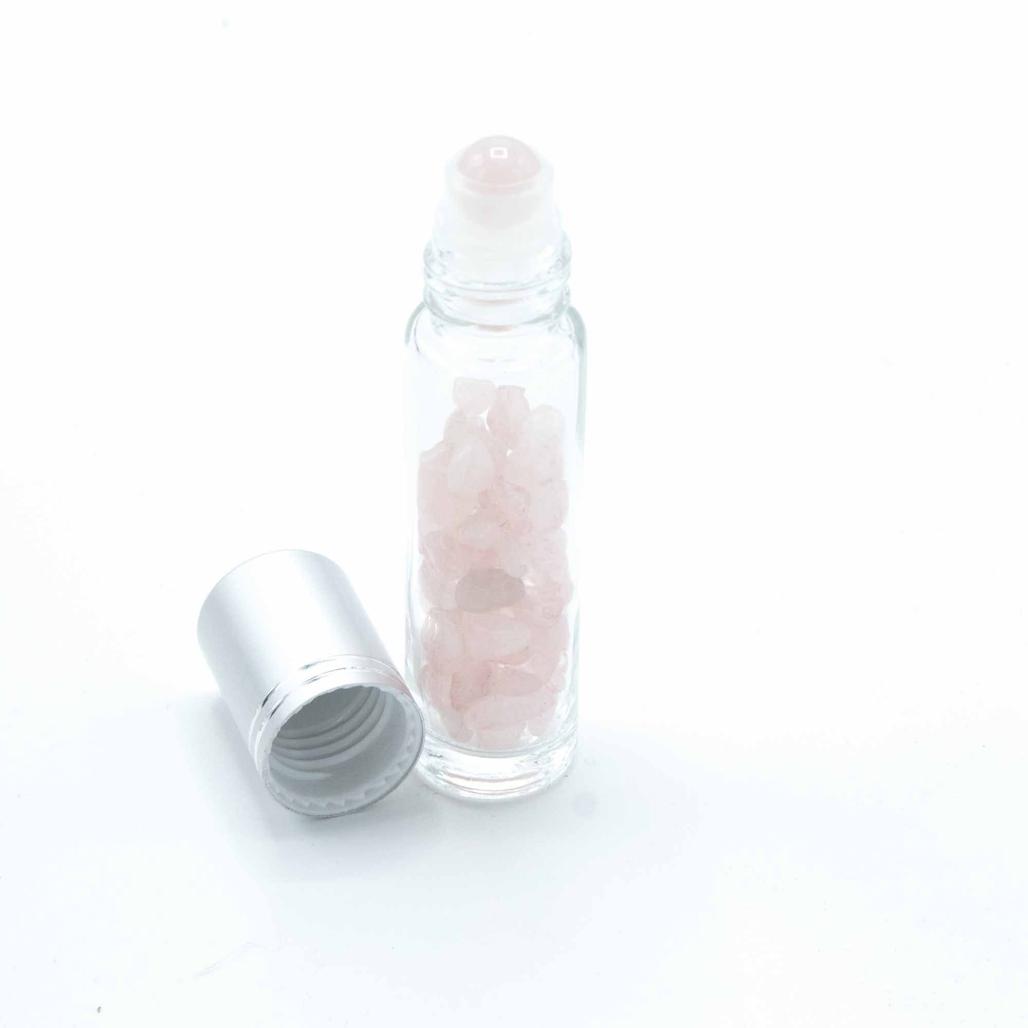 Gemstone Essential Oil Roller Bottle – Rose Quartz – Silver Cap | www.artisan-gifts.co.uk 4 Gemstone Essential Oil Roller Bottle – Rose Quartz – Silver Cap | www.artisan-gifts.co.uk 3