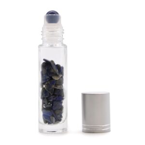 Gemstone Essential Oil Roller Bottle – Sodalite  – Silver Cap | www.artisan-gifts.co.uk 1