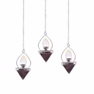 Gemstone Lantern of Life Pendulum – Amethyst & Rock Quartz | www.artisan-gifts.co.uk