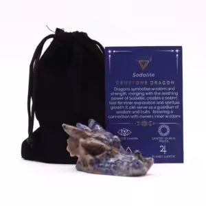 Gemstone Large Dragon Head- Sodalite | www.artisan-gifts.co.uk