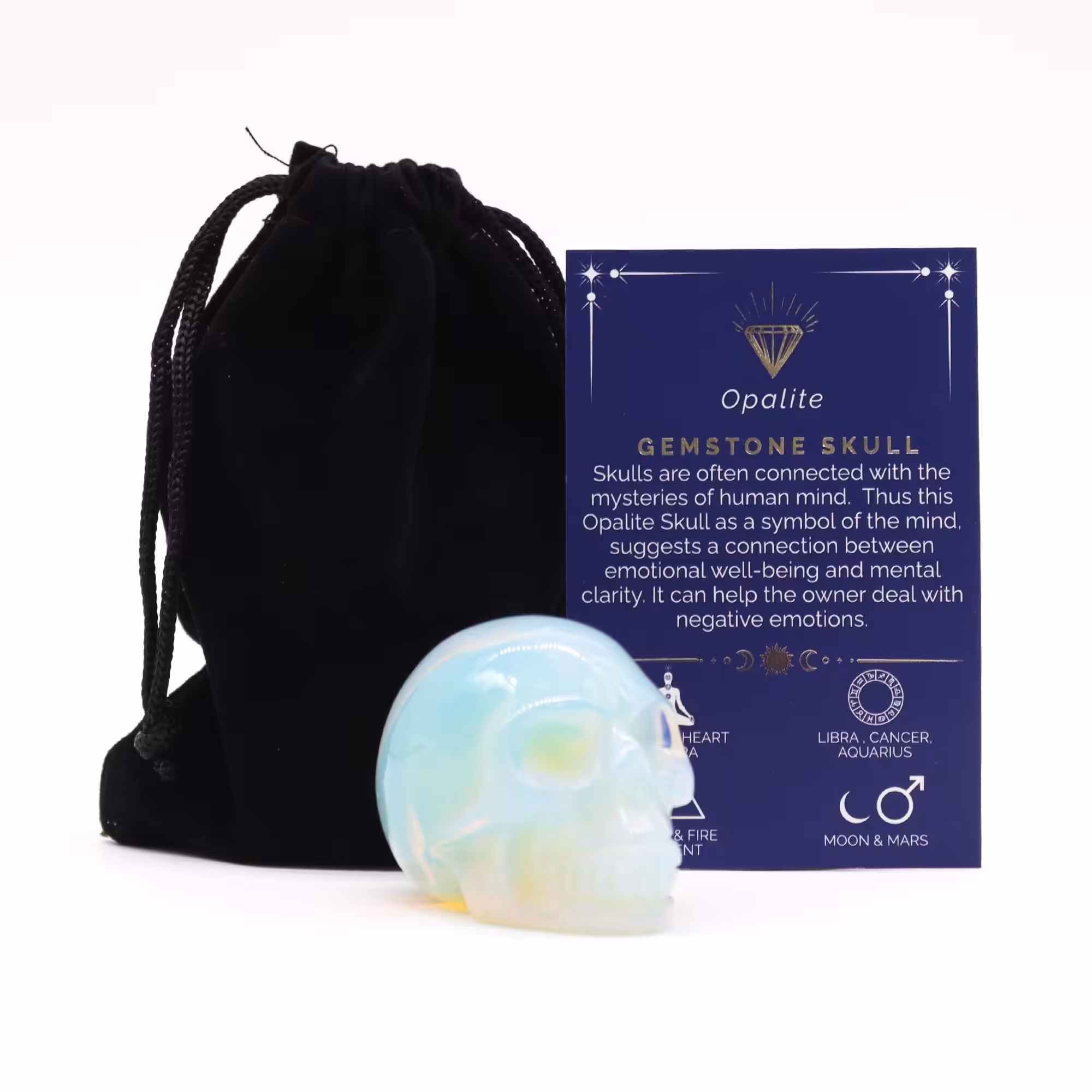 Gemstone Lrg Skull – Opalite | www.artisan-gifts.co.uk 2 Gemstone Lrg Skull – Opalite | www.artisan-gifts.co.uk