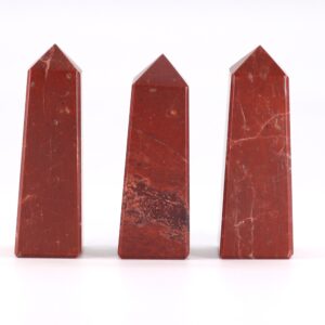 Gemstone Obelisk Points approx 5cm – Red Jasper | www.artisan-gifts.co.uk