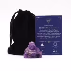 Gemstone Small Buddha – Amethyst | www.artisan-gifts.co.uk