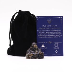 Gemstone Small Buddha – Que Sera Stone | www.artisan-gifts.co.uk
