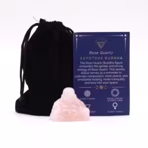 Gemstone Small Buddha- Rose Quartz | www.artisan-gifts.co.uk