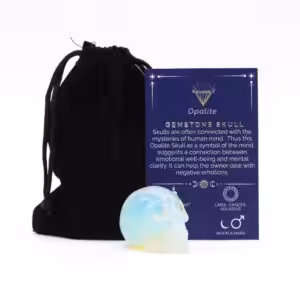 Gemstone Small Skull – Opalite | www.artisan-gifts.co.uk