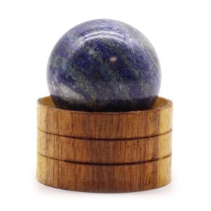 Gemstone Sphere 40mm – Afghan Lapis  with Stand | www.artisan-gifts.co.uk