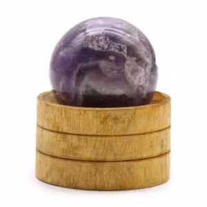 Gemstone Sphere 40mm – African Amethyst with Stand | www.artisan-gifts.co.uk
