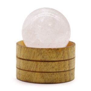 Gemstone Sphere 40mm – Clear Quartz with Stand | www.artisan-gifts.co.uk