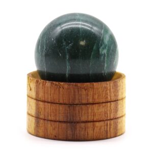 Gemstone Sphere 40mm – Indian Jade  with Stand | www.artisan-gifts.co.uk