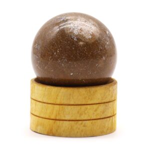 Gemstone Sphere 40mm – Ocean Agate with Stand | www.artisan-gifts.co.uk