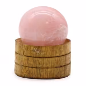 Gemstone Sphere 40mm – Rose Quartz with Stand | www.artisan-gifts.co.uk