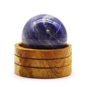 Gemstone Sphere 50mm – Afghan Lapis  with Stand | www.artisan-gifts.co.uk