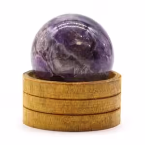 Gemstone Sphere 50mm – African Amethyst with Stand | www.artisan-gifts.co.uk