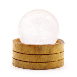 Gemstone Sphere 50mm – Clear Quartz with Stand | www.artisan-gifts.co.uk