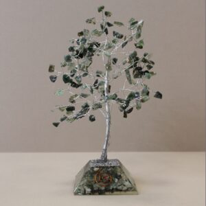 Gemstone Tree with Organite Base – 160 Stone – Moss Agate | www.artisan-gifts.co.uk 1