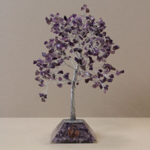 Gemstone Tree with Organite Base – 320 Stone – Amethyst | www.artisan-gifts.co.uk 1