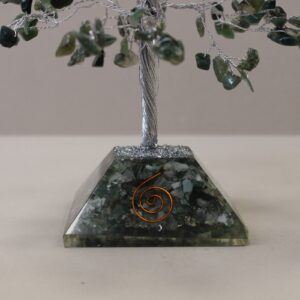 Gemstone Tree with Organite Base – 320 Stone – Moss Agate | www.artisan-gifts.co.uk 1