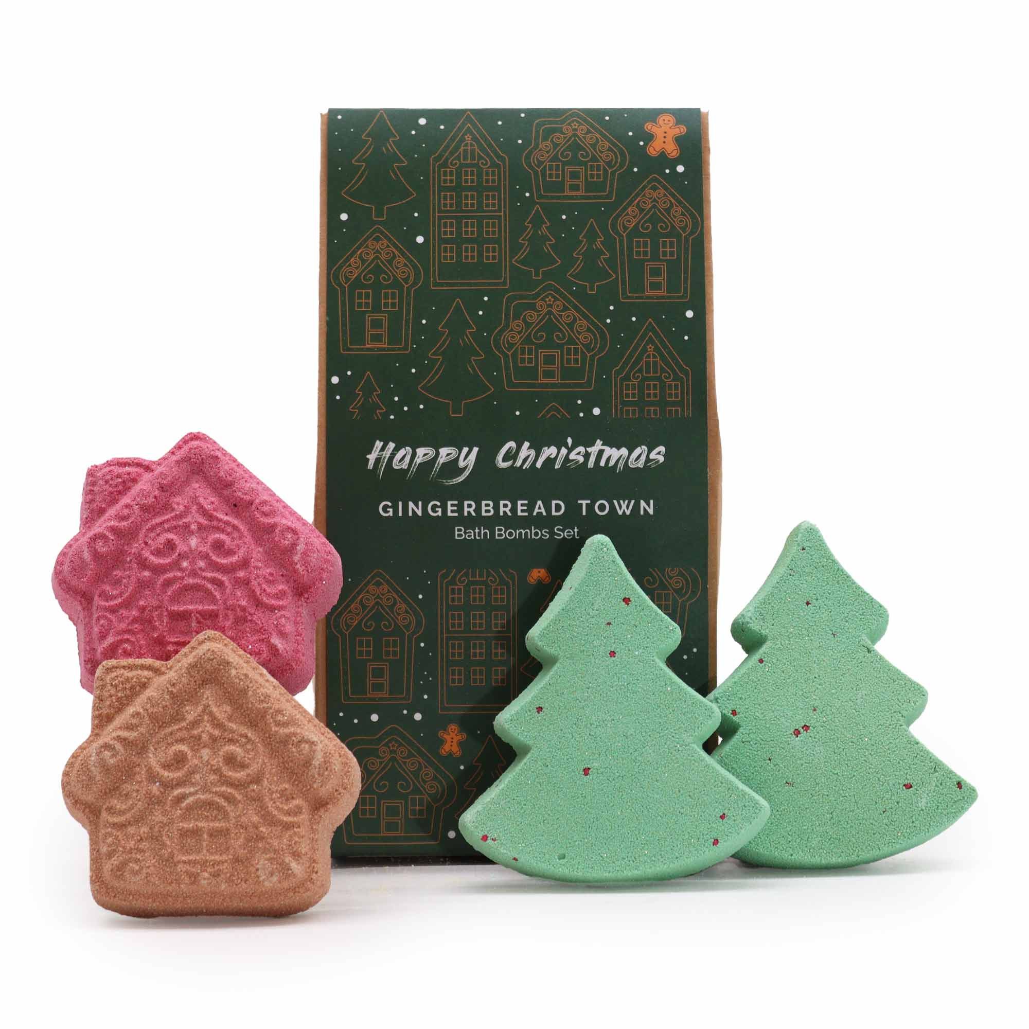 Gingerbread Town Christmas Bath Bomb Gift Pack | www.artisan-gifts.co.uk 2 Gingerbread Town Christmas Bath Bomb Gift Pack | www.artisan-gifts.co.uk 1