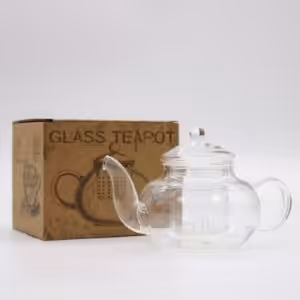 Glass Infuser Teapot – Round Pearl – 400ml | www.artisan-gifts.co.uk 1
