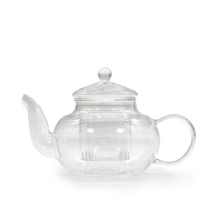 Glass Infuser Teapot – Round Pearl – 400ml | www.artisan-gifts.co.uk 1