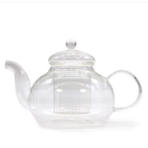 Glass Infuser Teapot – Round Pearl – 800ml | www.artisan-gifts.co.uk 1
