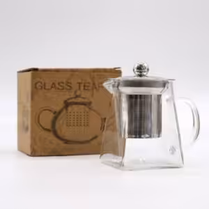 Glass Infuser Teapot – Tower Shape – 350ml | www.artisan-gifts.co.uk 1