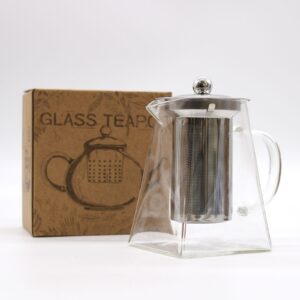 Glass Infuser Teapot – Tower Shape – 750ml | www.artisan-gifts.co.uk 1
