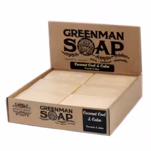 Greenman Soap Slice 100g – Coconut Cool & Calm | www.artisan-gifts.co.uk 1