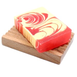Handcrafted Soap 100g Slice  – Strawberry | www.artisan-gifts.co.uk 1