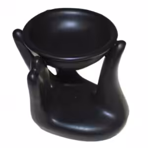 Helping Hand Oil Burner – Black | www.artisan-gifts.co.uk