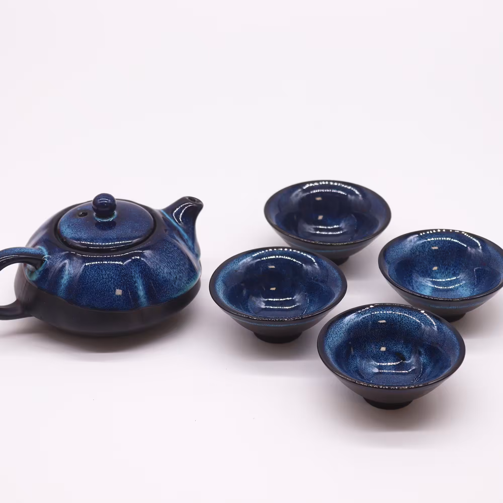 Herbal Blues Teapot Set – Pot & Four Cups | www.artisan-gifts.co.uk 5 Herbal Blues Teapot Set – Pot & Four Cups | www.artisan-gifts.co.uk 4
