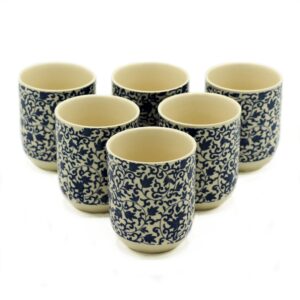 Herbal Tea Cups – Blue Pattern | www.artisan-gifts.co.uk 1