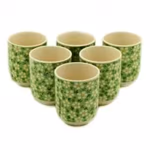 Herbal Tea Cups – Green Daisey | www.artisan-gifts.co.uk 1